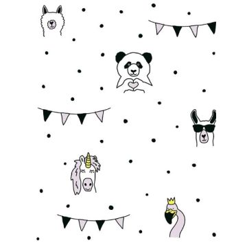 Orlow Llama Pink Wallpaper