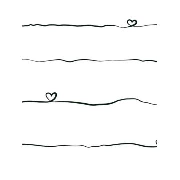 Love and Hearts Script Black Wallpaper
