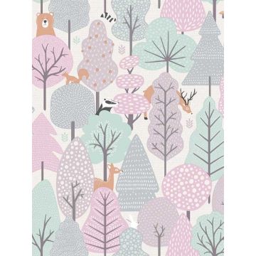Quillen Forest Pink Wallpaper