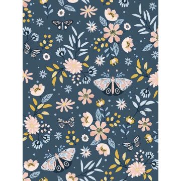 Zev Butterfly Blue Wallpaper