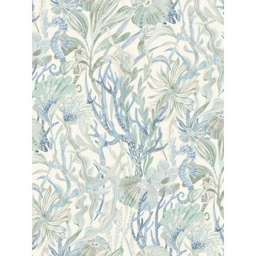 Kelp Garden Tropical Reef Light Blue Wallpaper