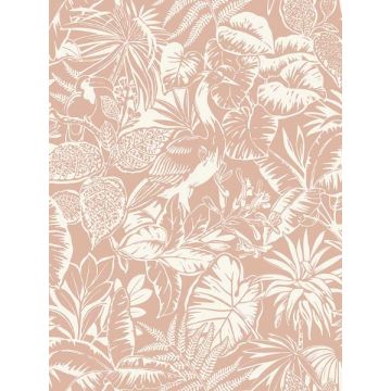 Corcovado Jungle Jamboree Coral Wallpaper