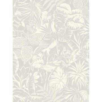 Corcovado Jungle Jamboree Grey Wallpaper