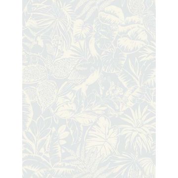 Corcovado Jungle Jamboree Light Blue Wallpaper