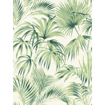 Manaus Palm Frond Green Wallpaper