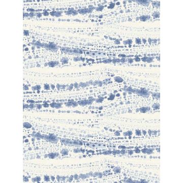 Rannell Abstract Scallop Navy Wallpaper