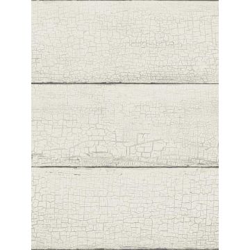 Morgan Distressed Wood White Wallpaper