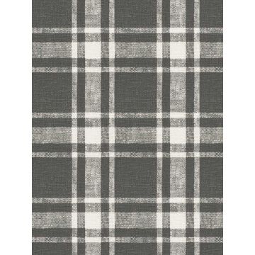 Antoine Flannel Charcoal Wallpaper