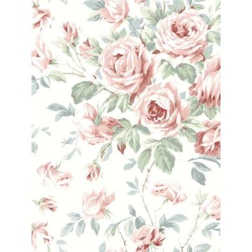 Manon Stitch Raspberry Wallpaper