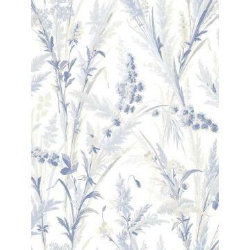 Hillaire Meadow Navy Wallpaper