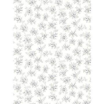 Sofiane Botanical Trail Grey Wallpaper