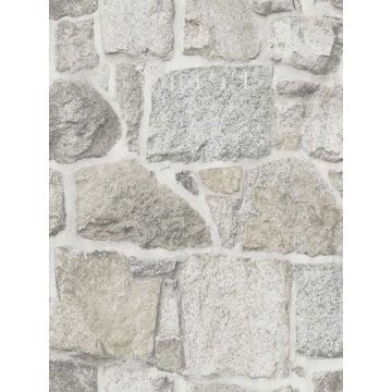 Axelle Stone Light Grey Wallpaper
