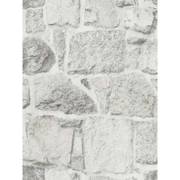 Axelle Stone White Wallpaper