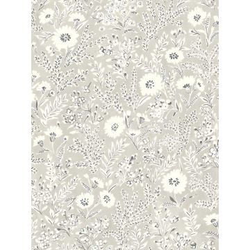 Agathon Floral Taupe Wallpaper