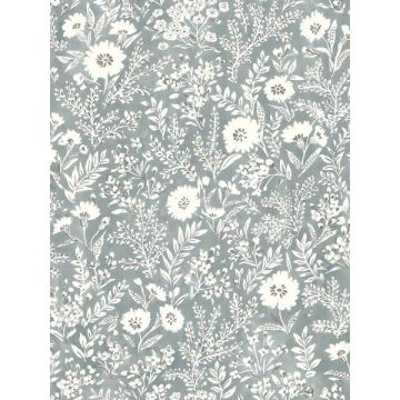Agathon Floral Blue Wallpaper