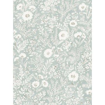 Agathon Floral Seafoam Wallpaper