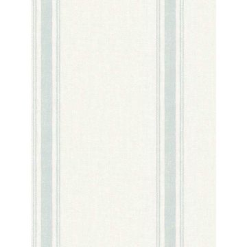 Linette Fabric Stripe Seafoam Wallpaper