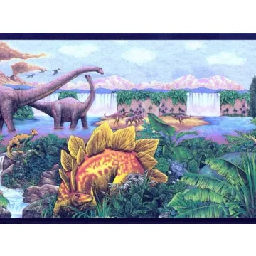 Sunworthy Dinosaur Wallpaper Border