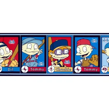 Rugrats Baseball Wallpaper Border