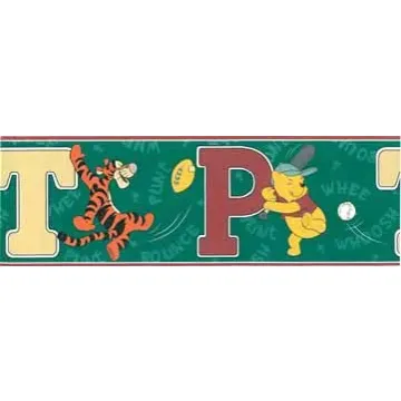 Winnie The Pooh and Tigger Sports Wallpaper Border - Disney