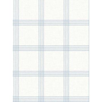 Twain Plaid Light Blue Wallpaper
