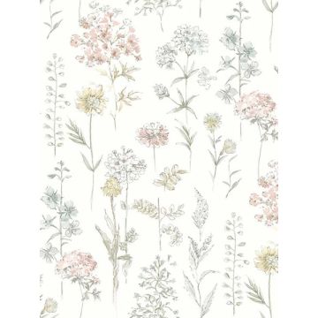 Bergamot Wildflower Pastel Wallpaper