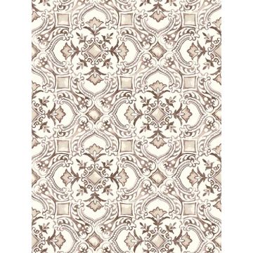 Marjoram Floral Tile Blush Wallpaper