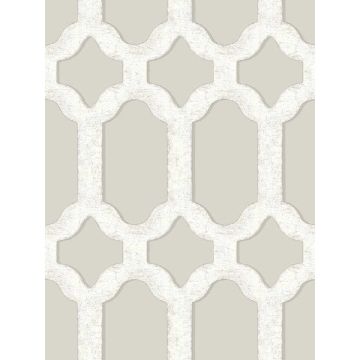 Chervil Trellis Light Grey Wallpaper