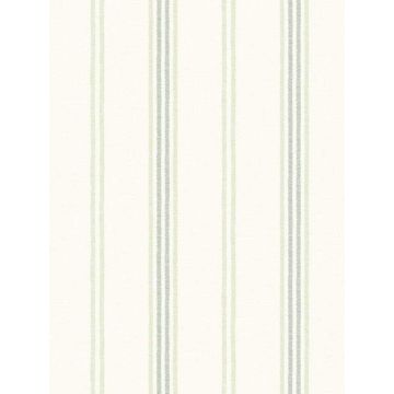 Lovage Linen Stripe Green Wallpaper