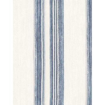 Loom Spun Indigo Wallpaper