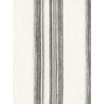 Loom Spun Charcoal Wallpaper