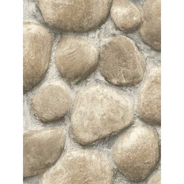 Root Rock Beige Wallpaper