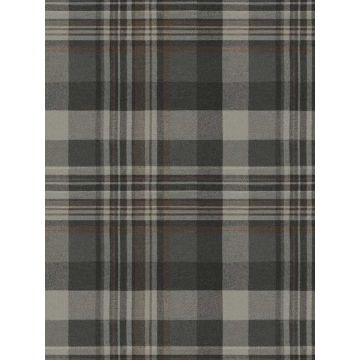 Dutton Plaid Charcoal Wallpaper