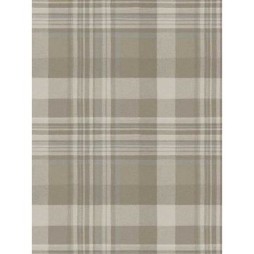 Dutton Plaid Light Brown Wallpaper