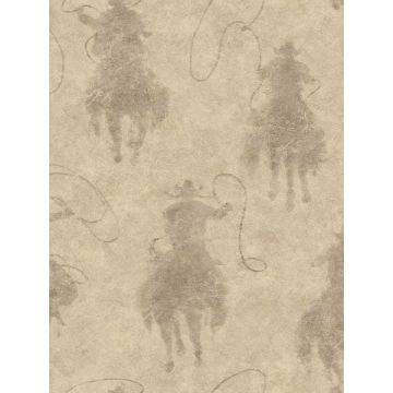 Stockman Silhouette Khaki Wallpaper