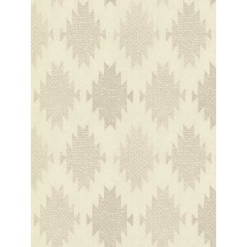 Stitched Heirloom Khaki Wallpaper
