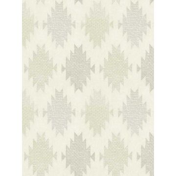 Stitched Heirloom Moss Wallpaper