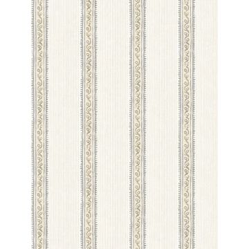 Mandevilla Vine Stripe Honey Wallpaper