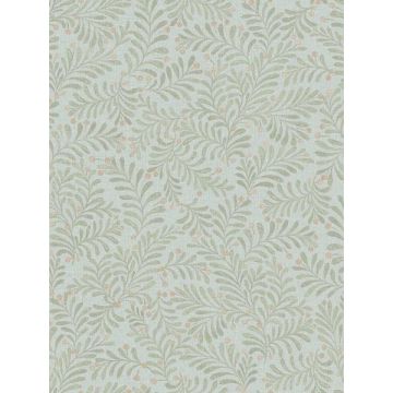 Chrysantha Berry Branches Aqua Wallpaper