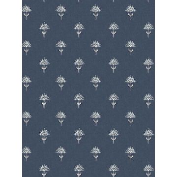 Surdiva Floral Fan Indigo Wallpaper