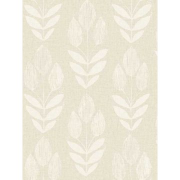 Garland Block Tulip Khaki Wallpaper