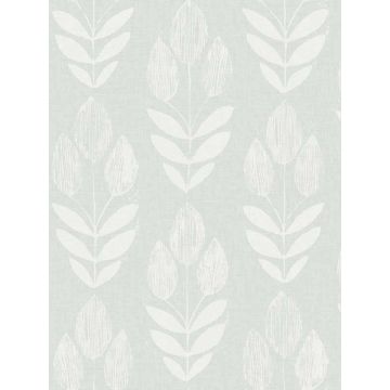 Garland Block Tulip Aqua Wallpaper