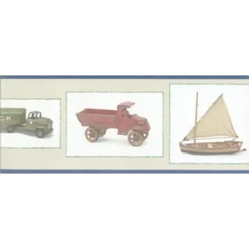Antique Toys Wallpaper Border