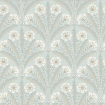 Tap Root Light Blue Wallpaper