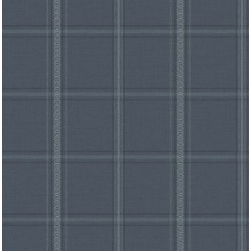 Auberge Dark Blue Wallpaper