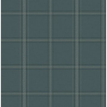 Auberge Teal Wallpaper