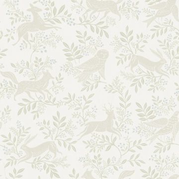 Revelry White Wallpaper