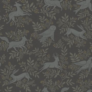 Revelry Black Wallpaper