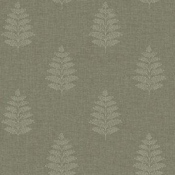 Frond Dark Green Wallpaper
