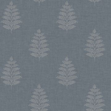Frond Denim Wallpaper